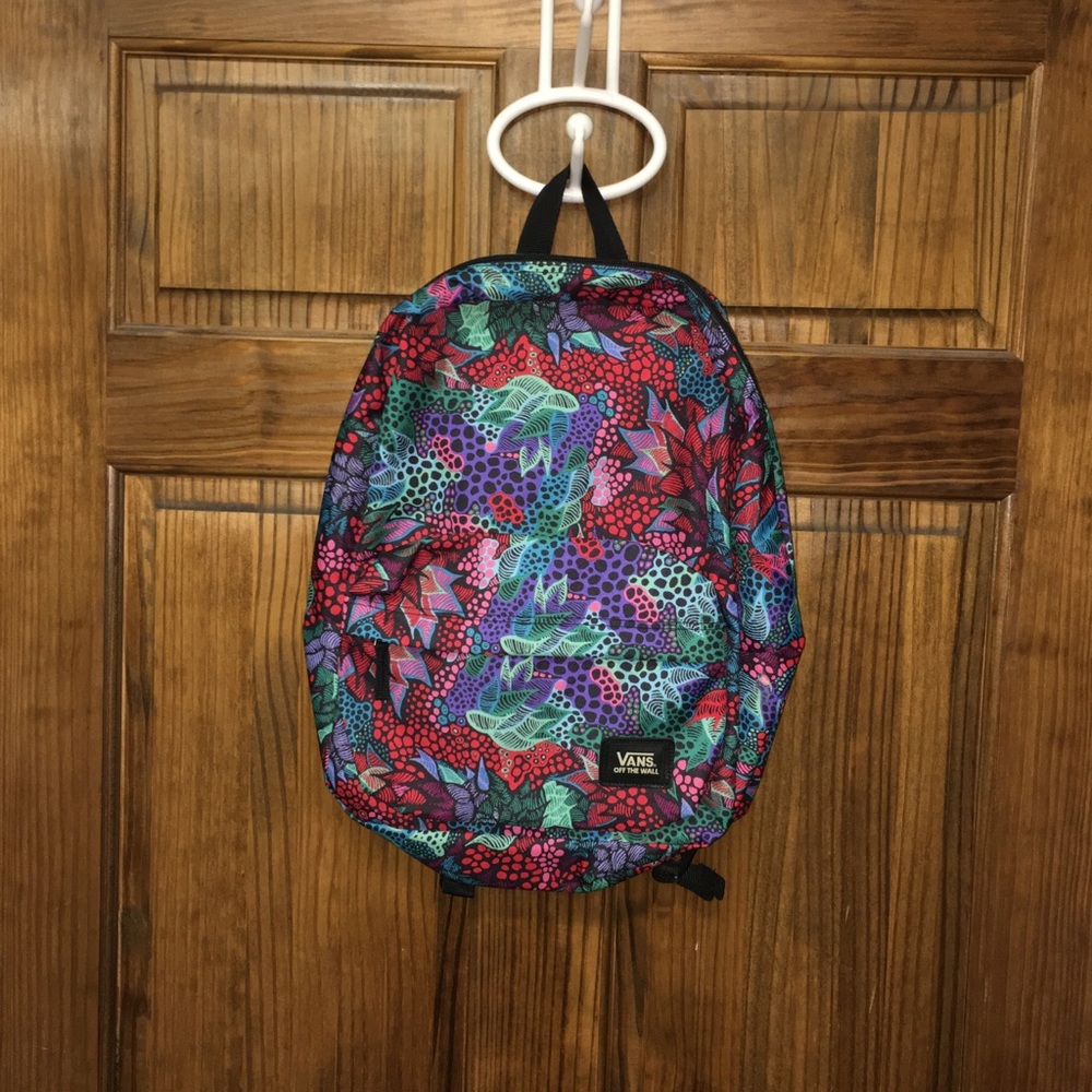 Colorful Vans floral backpack